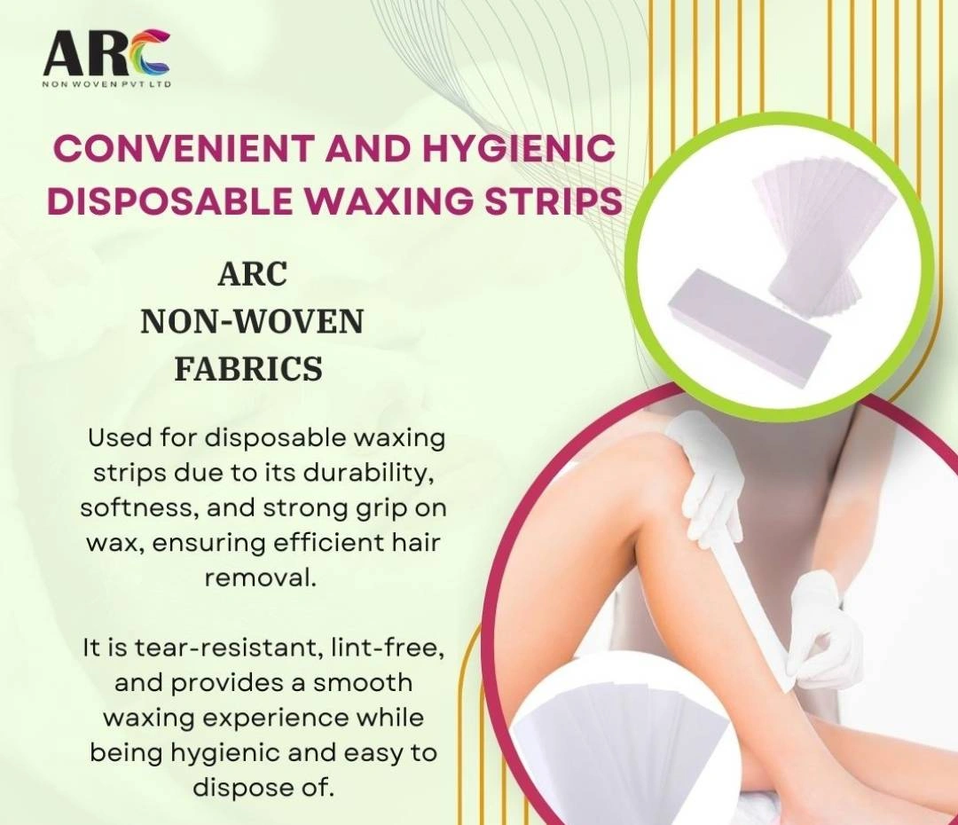 Durable and efficient non-woven fabric waxing strips for salon use